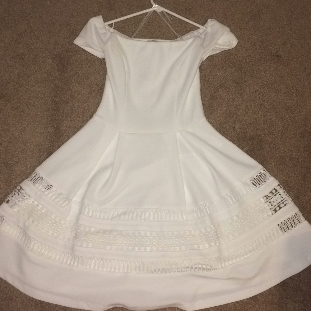 White Off-the-Shoulder Dress